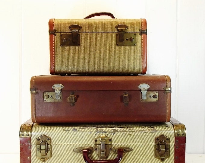 Vintage Metal Suitcase Etsy