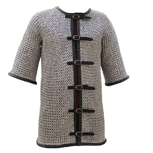 Aluminum Chainmail Shirt: 10mm Flat Ring Riveted Hauberk - LARP Cosplay Armor