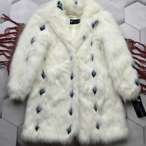 Vintage Faux Fur Coat Made in USA Women’s Size M