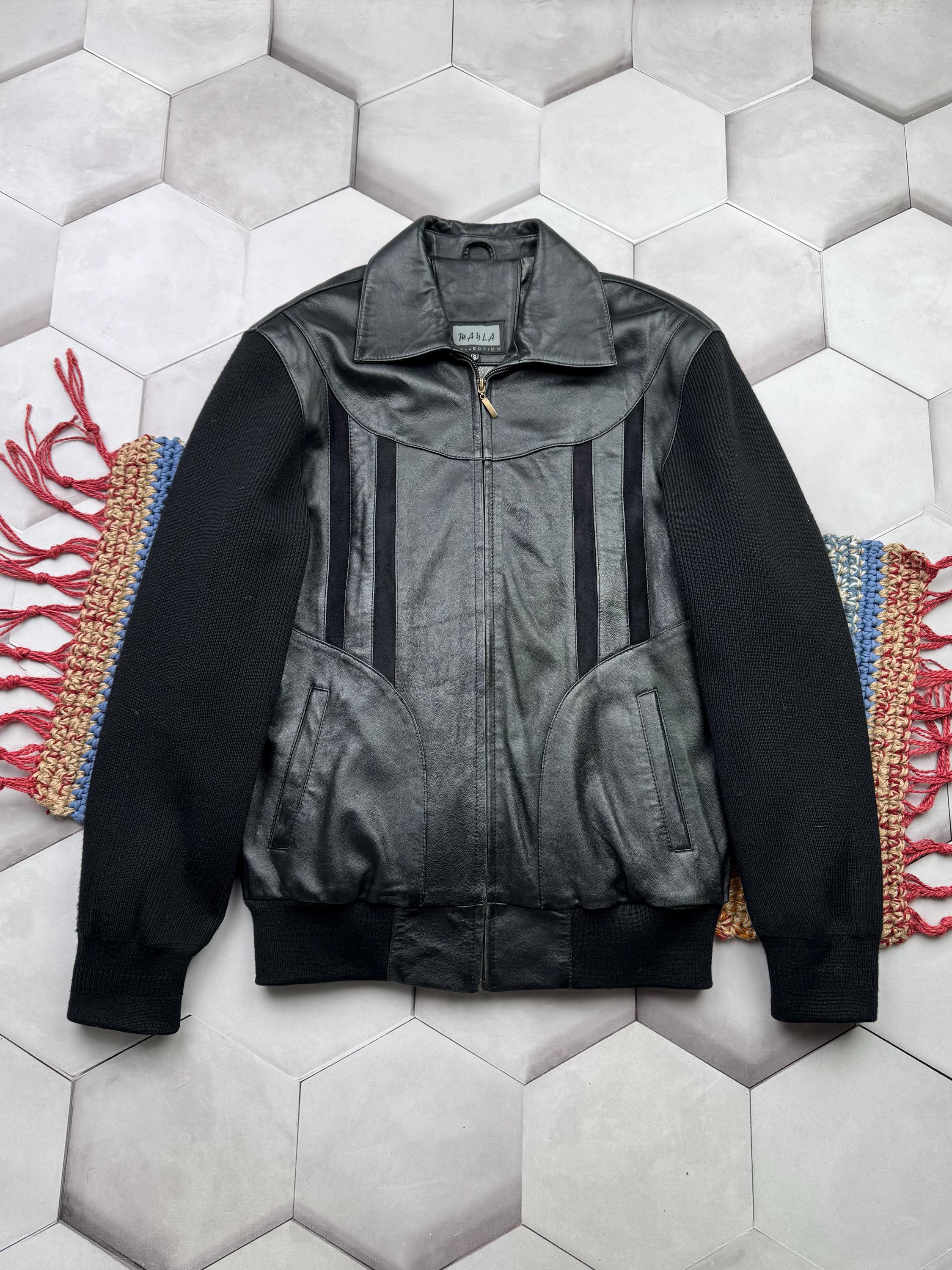 Vintage Hybrid Leather Bomber Jacket Men's Size S - Etsy