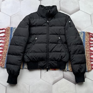 Vintage Cropped Down Puffer Jacket Women&#39;s Size M