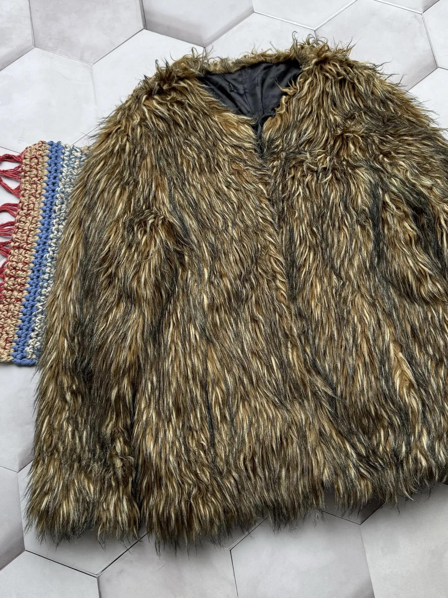 Vintage Faux Fux Coat Women's Size M - Etsy