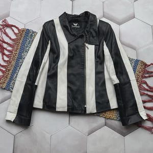 Vintage Leather Jacket Women&#39;s Size M