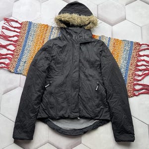 2000s Fur Hood Jacket - Etsy
