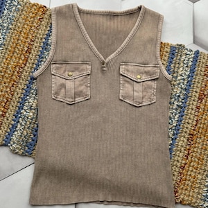 Vintage Ribbed Tank Top Women’s Size S