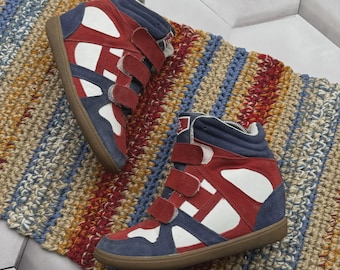 Zapatillas altas vintage para mujer, tallas US 6,5/IT 36,5