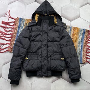 Vintage Cropped Down Puffer Jacket Women&#39;s Size M