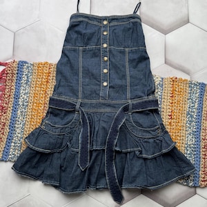 Vintage Mini Denim Dress Women’s Size S