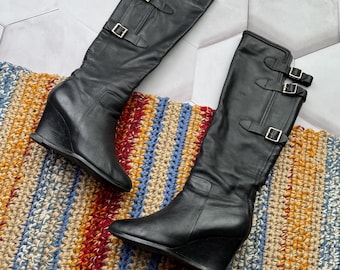 Rare Iconic Buffalo Vintage 90s Boots Mid Calf Boots Opium Shoes