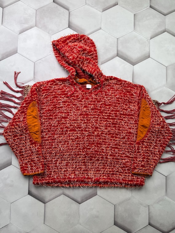 Sudadera holgada y peluda Vintage For Japan para hombre, talla M