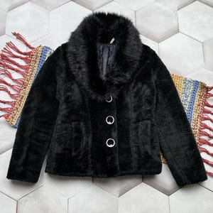 Vintage Faux Fur Coat Women’s Size S