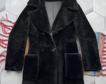 Vintage Real Sheepskin Coat Women’s Size S