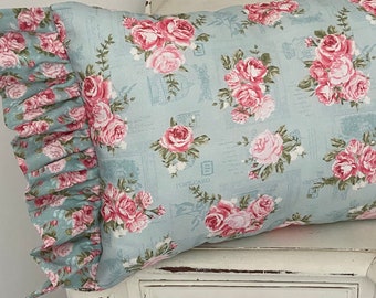 Shabby chic twice on one pillow NEW