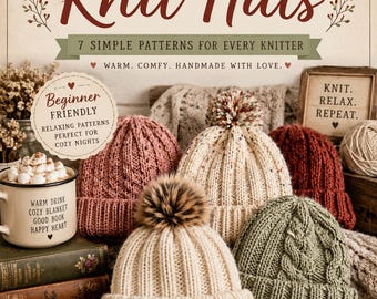 Patronenboekje Cosy Days gebreide mutsen | Mutsen voor beginners en knusse winterbreisels PDF