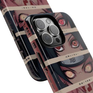 Anime Eye Power Phone Case  Dark Aesthetic Naruto Inspired Design