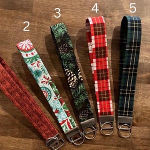 Christmas Wristlet Keychain