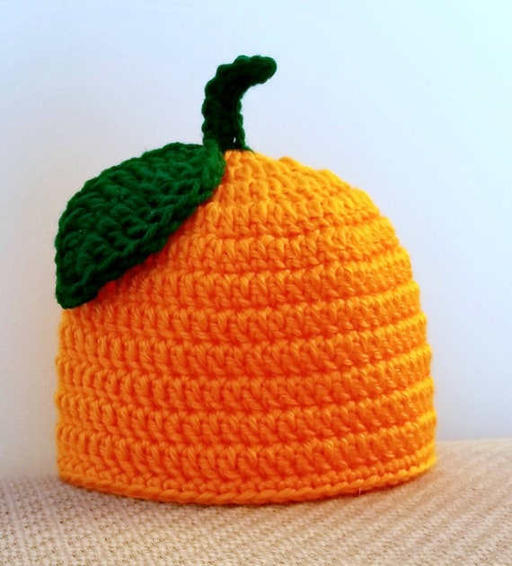 orange baby hat
