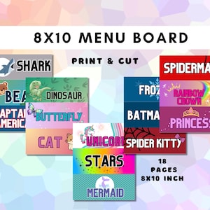 Face Painting Designs Menu Board Word Board for Face Painting Face Painters Word Board Customizable Menu face painter sign display