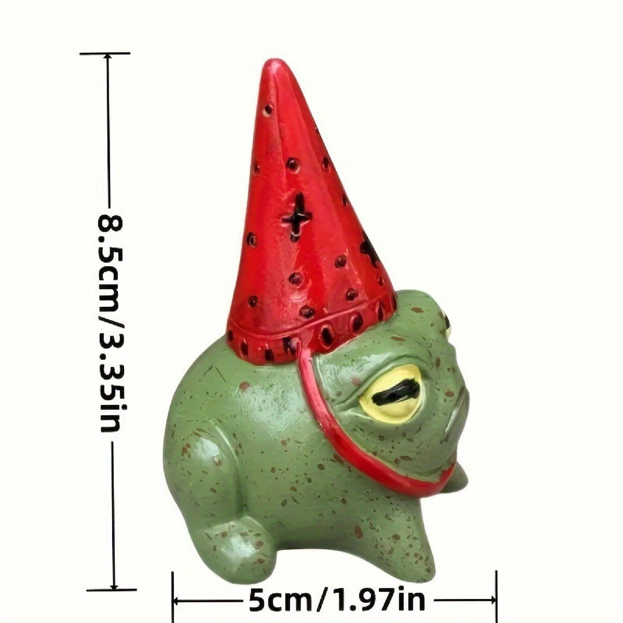 Hand-painted Wizard Frog Statue: Whimsical Resin Ornament - Etsy