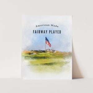 Retro Golf Print, Urocza grafika ścienna do druku, Estetyczny wydruk golfowy, Modny plakat golfowy, Wydruk z cytatem o golfie, Prezent dla miłośnika golfa, Wyprodukowano w Ameryce