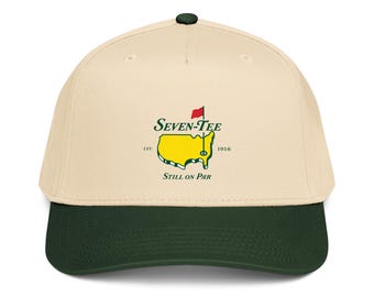 70th Birthday Golf Hat, Seven-Tee Still on Par Embroidered Cap, 70th Birthday Gift for Him, Funny Golf Birthday Gift, Golfer Gift Men