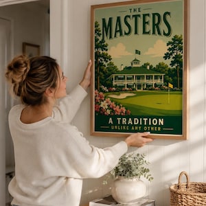 Masters Golf Poster - Augusta National Typography Print - Digital Download, Multiple Ratios, Golf Office Gift
