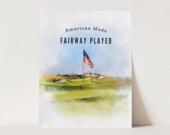 Golf Poster Print: Retro Aesthetic Decor (Instant Download)