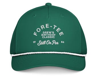 Drew's Birthday Classic Golf rope cap | Custom Golf hat