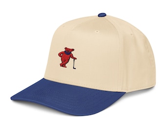 Embroidered Grateful Dead Golf Hat - Vintage Style Snapback Cap