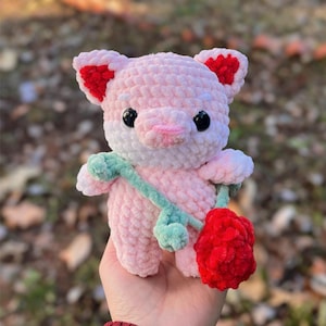 Crochet Fox, Fox Gifts, Unique Gifts, Colorful, Floral Fox, Cute Plushie, Crochet Amigurumi, Handmade