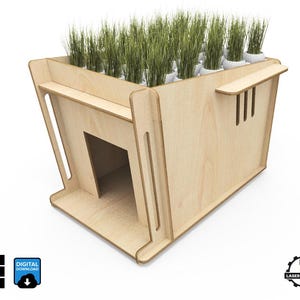 DIY CNC Dog House | Laser Cut Pet Shelter | Digital Download | Dxf Svg Ai Files | CNC Router Woodworking Plan