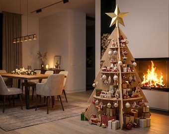 Christmas Tree with Shelves CNC Laser Cut Files (Digital Download)