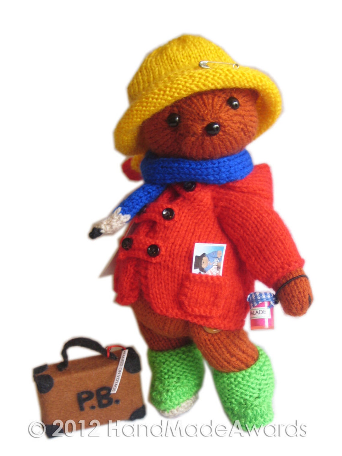 PADDINGTON Bear PDF Email Knit PATTERN Etsy