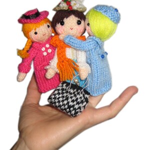 MARY POPPINS Finger Puppets Pdf Email Crochet PATTERN - Etsy