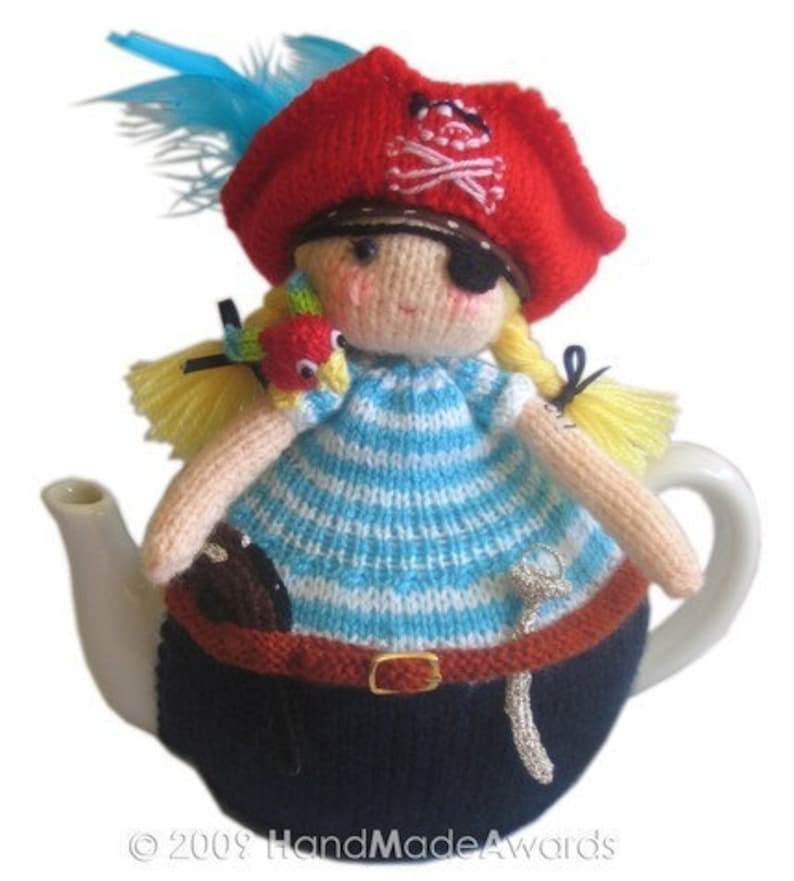 PIRATE Tea Cosy Pdf Email Crochet PATTERN image 1