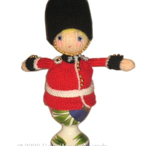 Adorable ROYAL GUARD from Buckingham Palace Egg Cosy Pdf Email Knit PATTERN image 3