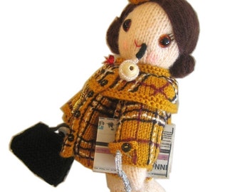 Adorable SHERLOCK Holmes girly Doll PDF Email Knit PATTERN