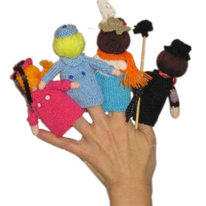 MARY POPPINS Finger Puppets Pdf Email Crochet PATTERN - Etsy