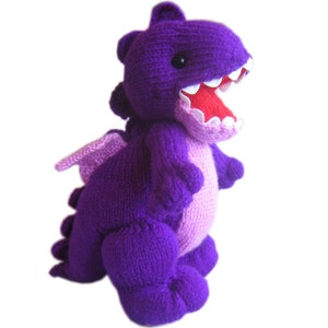 The Little Purple DRAGON Pdf Email Knit PATTERN