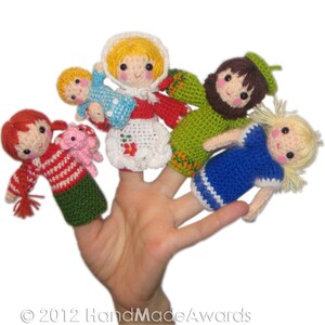 Chistmas NATIVITY Finger Puppets Pdf Email Crochet PATTERN image 4