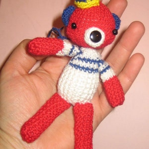 Sailor Red BEAR Pdf Email CROCHET PATTERN image 4