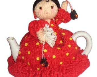 Ole Ole Spanish Ballerina Tea Cosy Pdf Email CROCHET PATTERN