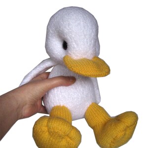 White Little Duckling PDF Email Knit PATTERN image 6