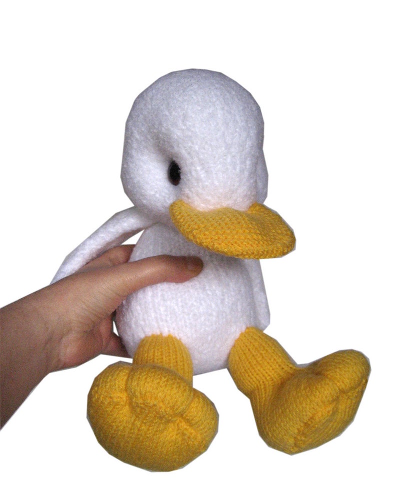 White Little Duckling PDF Email Knit PATTERN image 6