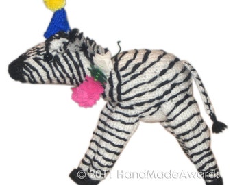 Amelia the Zebra PDF Email Knit Pattern