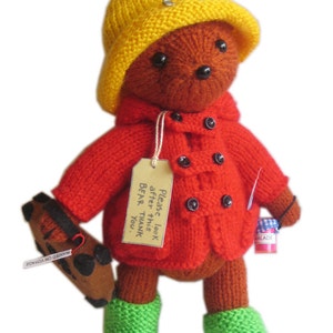 PADDINGTON Bear PDF Email Knit PATTERN image 1