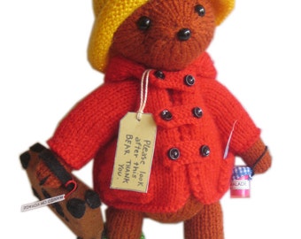 PADDINGTON Bear PDF Email Knit PATTERN