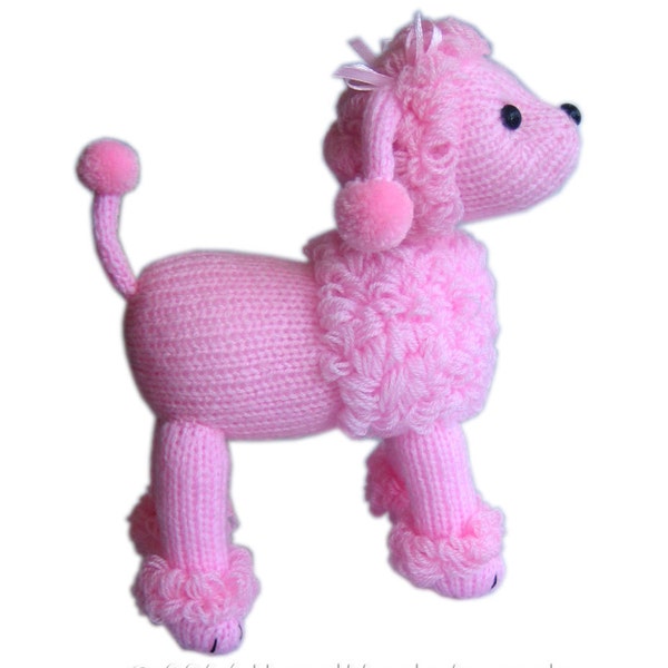 Marilyn The Pink POODLE Pdf Email Knit PATTERN