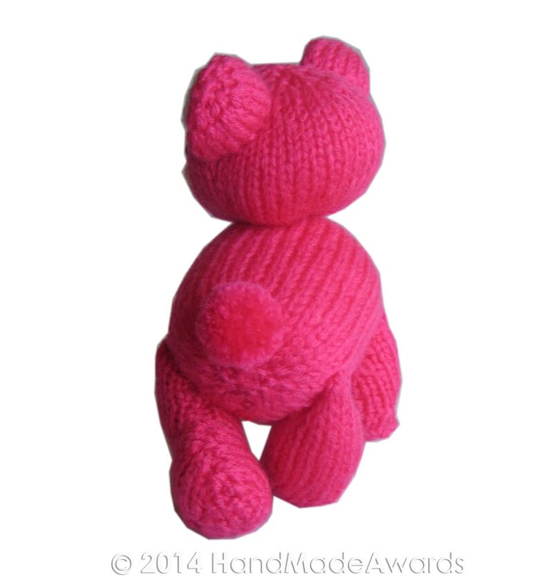 Polar Pink Baby BEAR Pdf Email Knit PATTERN image 5