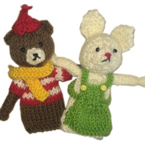 Menagerie Finger Puppets PDF Email Knit PATTERN - Etsy